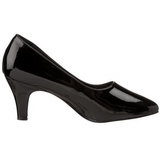 Schwarz Lack 8 cm DIVINE-420W Herren High Heel Pumps