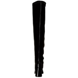 Schwarz Lack 8 cm GOGO-3000 Overknee Stiefel für Männer