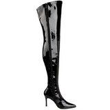 Schwarz Lack 9,5 cm LUST-3000 overknee high heels stiefel