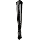 Schwarz Lack 9,5 cm LUST-3000 overknee high heels stiefel