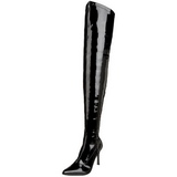 Schwarz Lack 9,5 cm LUST-3000 overknee high heels stiefel