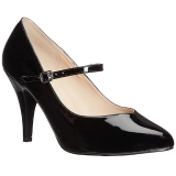 Schwarz Lackleder 10 cm DREAM-428 grosse grössen pumps schuhe