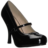 Schwarz Lackleder 11,5 cm PINUP-01 grosse grössen pumps schuhe