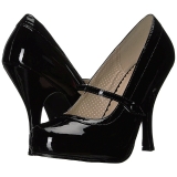 Schwarz Lackleder 11,5 cm PINUP-01 grosse grössen pumps schuhe