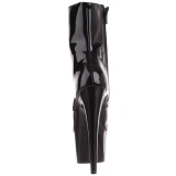 Schwarz Lackleder 18 cm ADORE-1020 damen stiefeletten plateausohle