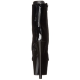Schwarz Lackleder 18 cm ADORE-1021 damen stiefeletten plateausohle