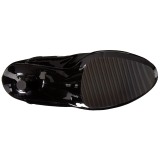 Schwarz Lackleder 18 cm ADORE-3028 Overknee stiefel mit plateau