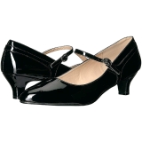 Schwarz Lackleder 5 cm FAB-425 grosse grössen pumps schuhe