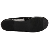 Schwarz Lackleder ANNA-02 grosse grössen ballerinas schuhe