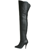 Schwarz Leder 10,5 cm LEGEND-8868 Overknee Stiefel für Männer