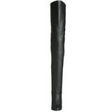 Schwarz Leder 10,5 cm LEGEND-8868 Overknee Stiefel für Männer
