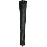 Schwarz Leder 10,5 cm LEGEND-8868 Overknee Stiefel für Männer