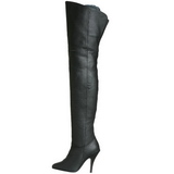 Schwarz Leder 10,5 cm LEGEND-8868 overknee high heels stiefel