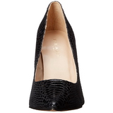 Schwarz Leder 10 cm CLASSIQUE-20SP Damen Pumps Stiletto Absatz