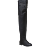 Schwarz Leder 4 cm MAVERICK-8824 Overknee Stiefel für Männer