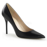 Schwarz Matt 10 cm CLASSIQUE-20 High Heels Pumps für Männer