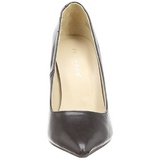 Schwarz Matt 10 cm CLASSIQUE-20 spitze pumps mit stiletto absatz