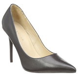 Schwarz Matt 10 cm CLASSIQUE-20 spitze pumps mit stiletto absatz