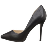 Schwarz Matt 13 cm AMUSE-22 Klassische Pumps Schuhe Damen