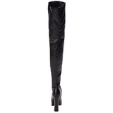 Schwarz Matt 13 cm ELECTRA-3000Z Overknee Stiefel für Männer