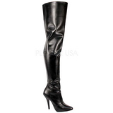 Schwarz Matt 13 cm SEDUCE-3010 Overknee Stiefel für Männer