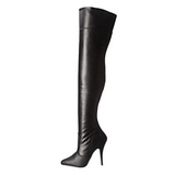 Schwarz Matt 13 cm SEDUCE-3010 overknee high heels stiefel