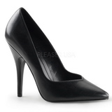 Schwarz Matt 13 cm SEDUCE-420V High Heels Pumps für Männer