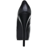 Schwarz Matt 14,5 cm Burlesque BORDELLO TEEZE-06 Plateau Pumps