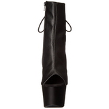 Schwarz Matt 18 cm Pleaser ADORE-1018 Plateau Stiefeletten