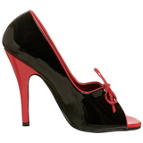 Schwarz Rot 12,5 cm SEDUCE-216 Damenschuhe mit hohem Absatz