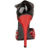 Schwarz Rot 15 cm DOMINA-412 Damenschuhe mit hohem Absatz