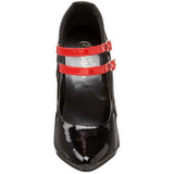 Schwarz Rot 15 cm DOMINA-442 Damenschuhe mit hohem Absatz