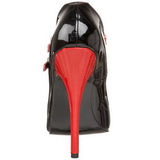 Schwarz Rot 15 cm DOMINA-442 Damenschuhe mit hohem Absatz
