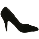 Schwarz Samt 10 cm VANITY-420 High Heels Pumps für Männer