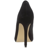 Schwarz Samt 13 cm AMUSE-20 High Heels Pumps für Männer