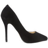 Schwarz Samt 13 cm AMUSE-20 spitze pumps mit stiletto absatz