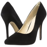 Schwarz Samt 13 cm AMUSE-20 spitze pumps mit stiletto absatz