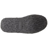 Schwarz Samt 9 cm DAMNED-318 plateau damenstiefel mit schnalle
