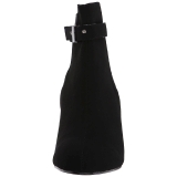 Schwarz Suede 7,5 cm KIMBERLY-102 grosse grössen stiefeletten damen