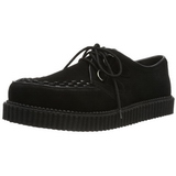 Schwarz Wildleder 2,5 cm CREEPER-602S Creepers Schuhe Herren