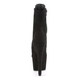 Schwarz faux suede 18 cm ADORE-1021FS pole dance ankle boots