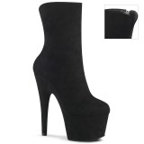 Schwarz faux suede 18 cm ADORE-1042 pole dance ankle boots