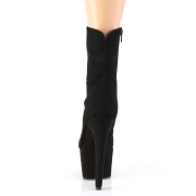 Schwarz faux suede 18 cm ADORE-1042 pole dance ankle boots