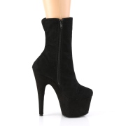 Schwarz faux suede 18 cm ADORE-1042 pole dance ankle boots