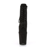 Schwarz faux suede 20 cm FLAMINGO-1020FS pole dance ankle boots