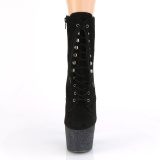 Schwarz glitter 18 cm ADORE-1020FSMG exotic pole dance stiefeletten