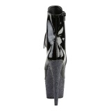 Schwarz glitter 18 cm Pleaser ADORE-1020LG pole dance stiefeletten