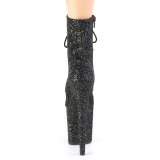 Schwarz glitter 20 cm FLAMINGO-1020GWR exotic pole dance stiefeletten