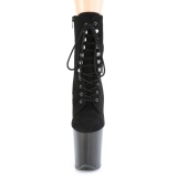 Schwarz nubuck 20 cm FLAMINGO-1020FST exotic pole dance stiefeletten