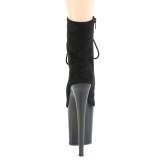 Schwarz nubuck 20 cm FLAMINGO-1020FST exotic pole dance stiefeletten